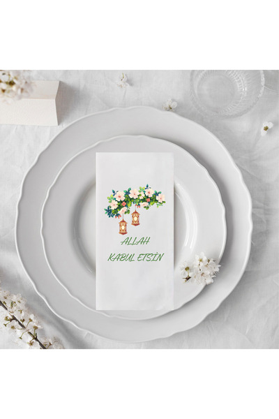 HANOVA CREATİVE BASKILI RAMAZAN PEÇETESİ SUNUM PEÇETESİ İFTAR SAHUR 20'Lİ