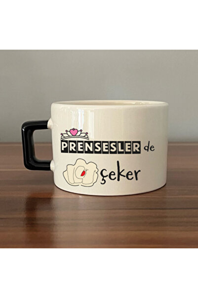 Kırtasiye Ofisi Princesses Also Nah Çeker Black Handle Square Humorous Gift C...