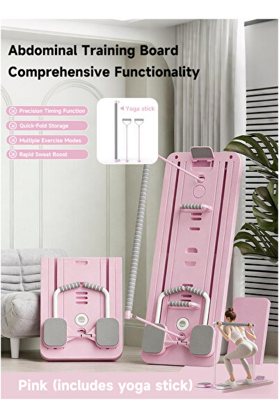 Generic Multifunctional abdominal board plank pose Pilates training track gli...