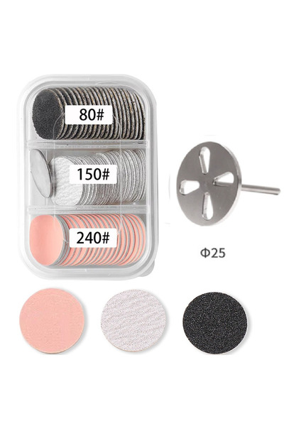 Venalisa 25 Mm Pododisk Set Pedikür Ponza Disk 1 Adet Başlık 60 Adet Zımpara ...