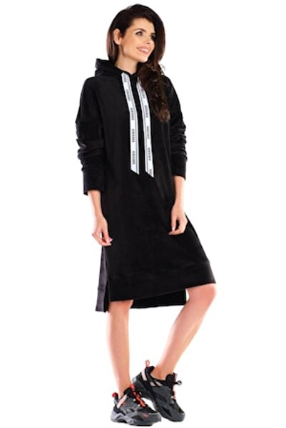 Awama Rochie, Poliester, Negru, S/M