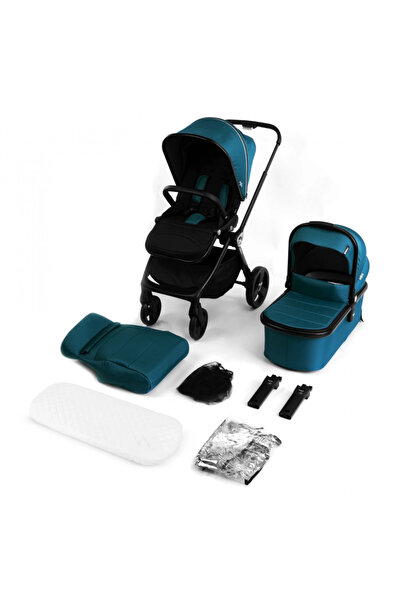 Kidnort Carucior reversibil 2 in 1 pentru copii Isbjorn Blue, pliere compacta...