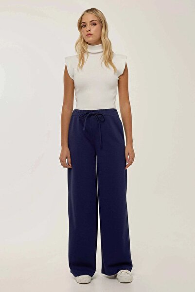 Hiccup Pantaloni de trening cu talie înaltă și croială largă