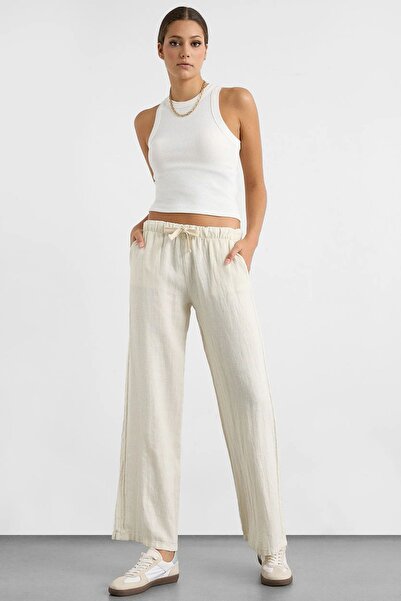 Hiccup Straight pants with elastic waist