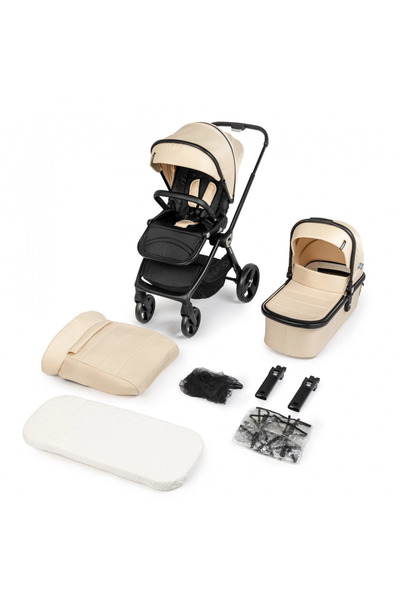 Kidnort Carucior reversibil 2 in 1 pentru copii Isbjorn Summer Sand, pliere c...