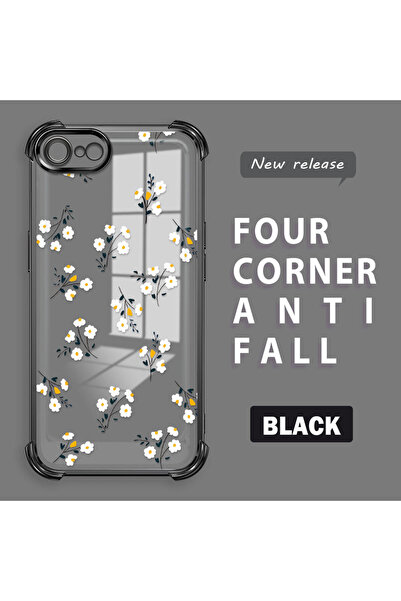 Hontinga iPhone 8 Compatible Camera Protected Transparent Soft Silicone Phone...