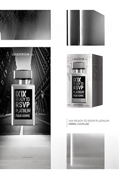 LUXEROM ко. IXIX Ready to RSVP Platinum Pour Homme – Парфюмна вода за мъже 10...