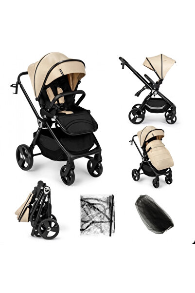 Kidnort Carucior reversibil pentru copii, cu pliere compacta spatar si vizier...