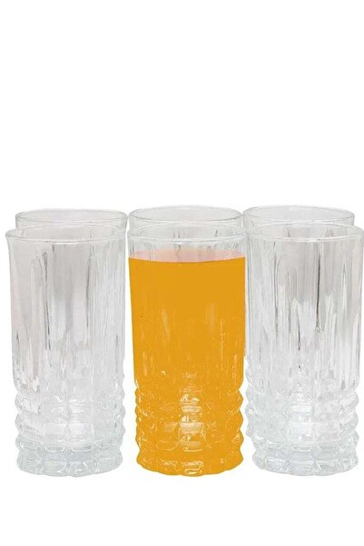 Generic Al Saif Gallery glass cups set, 6 pieces - clear