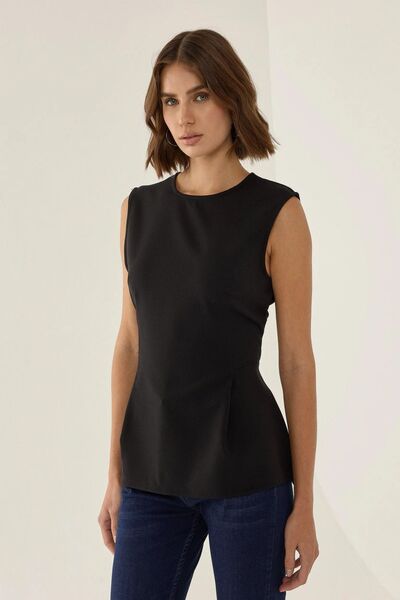 Hiccup Μαύρο τοπ Peplum