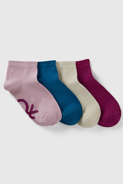 United Colors of Benetton Mix Men's E_Logo Detailed Mix Patterned 4-Piece Boo...