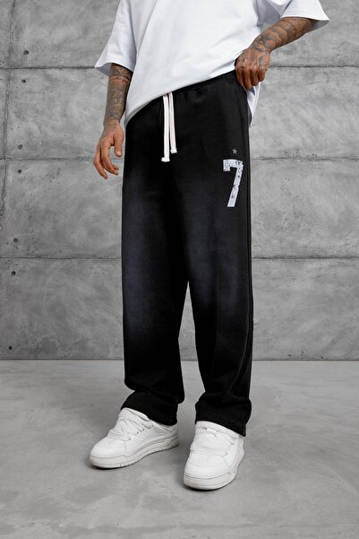 NOMARC Black Size 7 Baggy Sweatpants