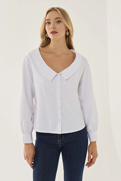 Hiccup Straight-cut shirt with collar details