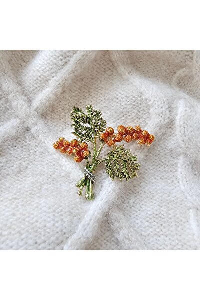 Abundo Copper Flower Bouquet Brooch