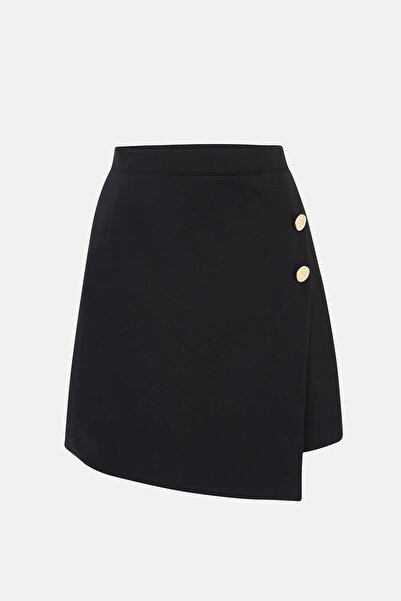 Hiccup Fustă mini înfășurată cu detalii aurii