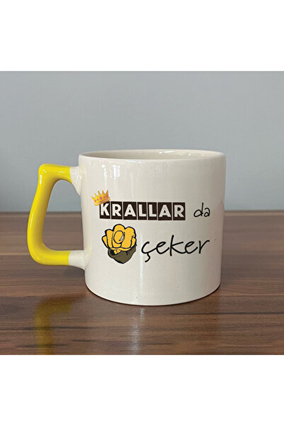 Kırtasiye Ofisi Kings Come Near Me Yellow Handle Prime Humorous Gift Cup Mug ...