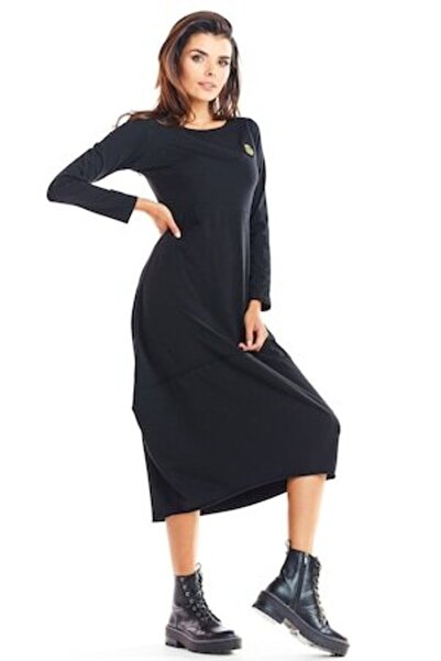 Awama InfiniteYou Dress, Cotton/Lycra, Black, S/M