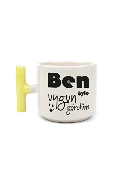 Kırtasiye Ofisi That's How I Saw It. Yellow Handle t Laf Pushing Gift Cup Mug...