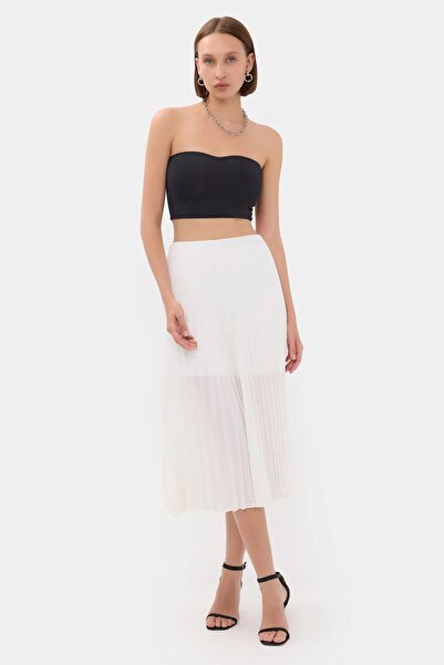 Hiccup High-waisted pleated midi skirt