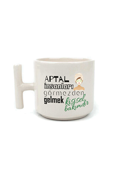 Kırtasiye Ofisi Ignoring  People White Handle t Laf Stomping Gift Cup Mug Cup...