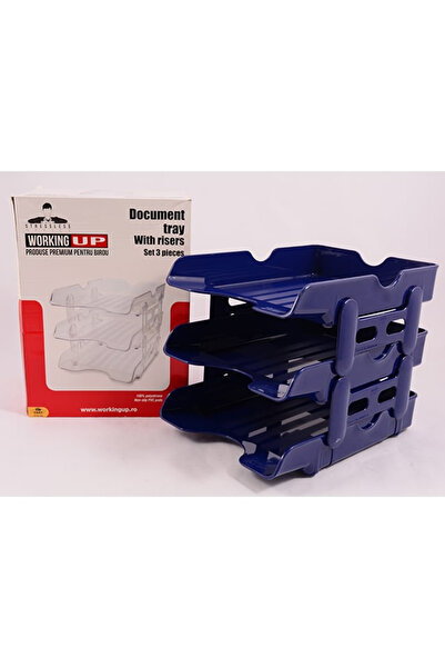 WUP Document trays with elevators, Blue