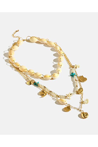 REDTAG Women Gold Layered Necklace