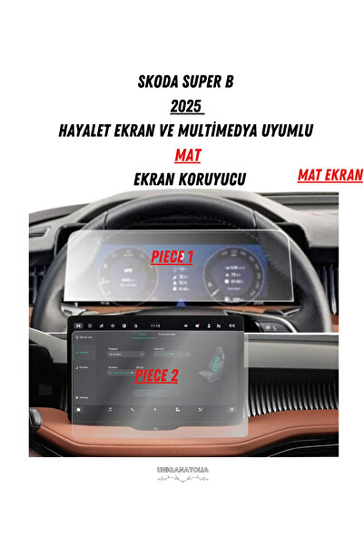 UniqAnatolia Skoda Superb 2025 Ghost Instrument and Multimedia Compatible Mat...