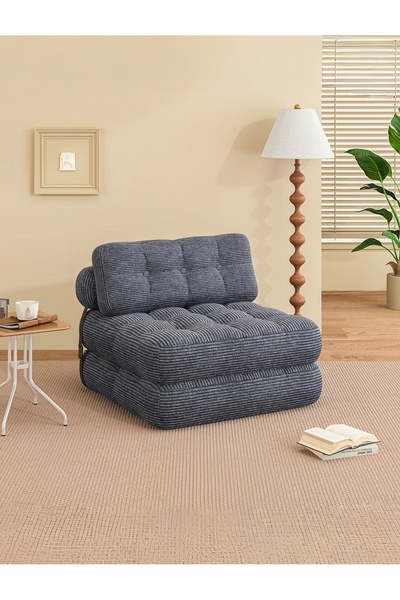 Venpara أريكة سرير قابلة للطي متعددة الوظائف مع دعم مريح وقماش مخملي لطيف على...