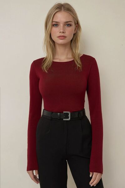 Hiccup Μακρυμάνικο μπλουζάκι με λαιμόκοψη καγιάκ