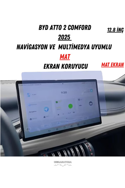 UniqAnatolia Byd Atto 2 Comford 2025 Multimedia Compatible Matte Screen Prote...