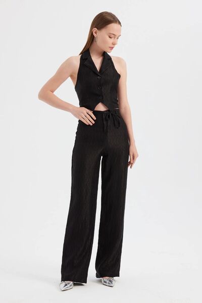 Hiccup Vestă fără mâneci, țesătură, cu decolteu în V și nasturi