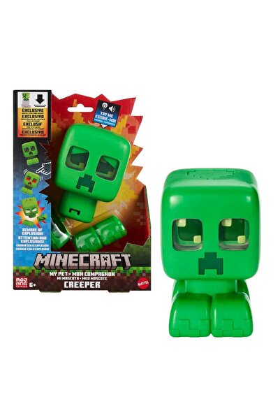 MINECRAFT Sesli ve Işıklı Evcil Creeper Figürü JGX49