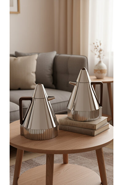 Generic A stylish and modern 1-liter tea and coffee thermos set