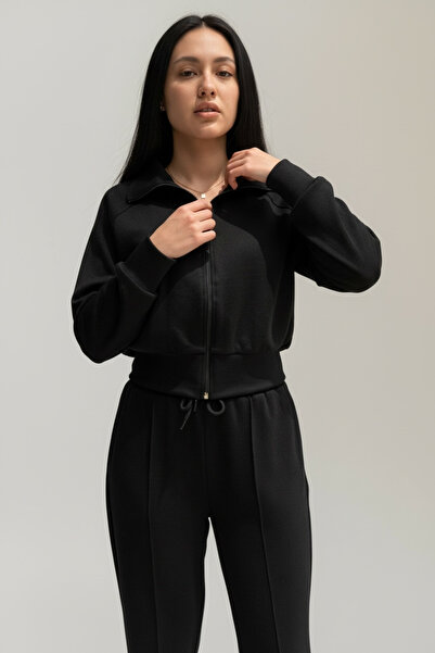 LİNALP Women's Modal Zippered Tracksuit Set |   Comfortable Fit and Daily Use