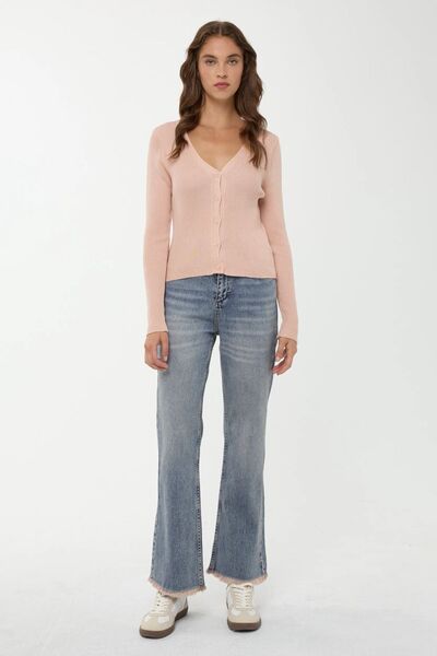 Hiccup Knitted cardigan with V-neck and buttons