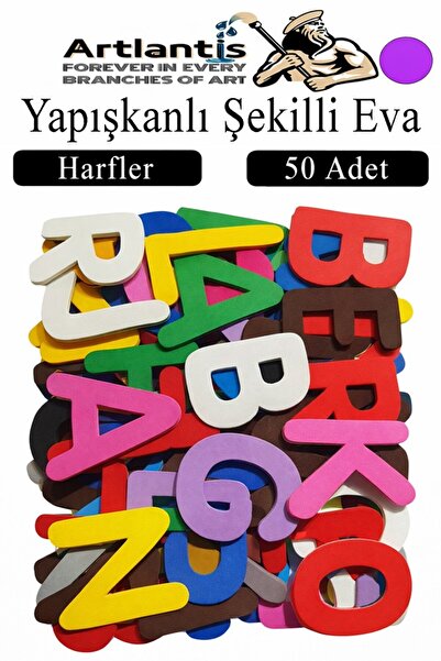 Artlantis Şekilli Eva Yapışkanlı 50 li 1 Paket Kendinden Yapışkanlı Eva Stick...