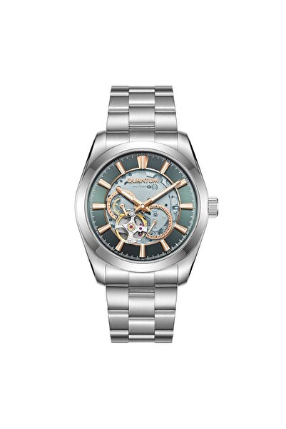Quantum Erkek Kol Saati 41 MM Silver Kordon Safir Cam Otomatik Mekanizma Açık...