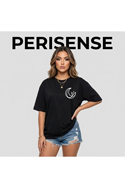 PERISENSE Жіноча AI Creative Minimal з принтом Преміум-футболка з бавовни Ove...