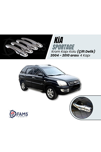 FAMS OTO AKSESUAR Kia Sportage Krom Kapı Kolu (Çift Delik) 4 Kapı 2004-2010 P...