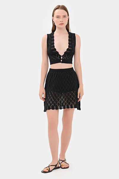 Hiccup Вишитий декольте без рукавів висока талія спортивний костюм