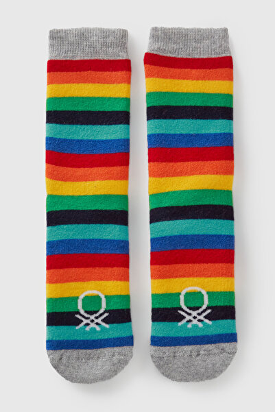 United Colors of Benetton Mix Men's E_Logo Detailed Patterned Socks Model Cod...