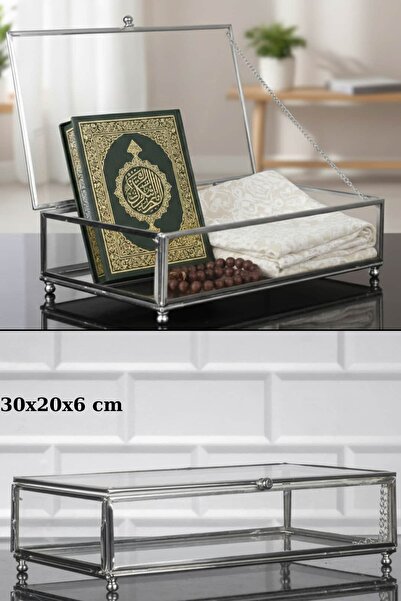 Dantelux Cutii de mireasă din sticlă cu cadru și capac (goale) Trunchiuri mic...