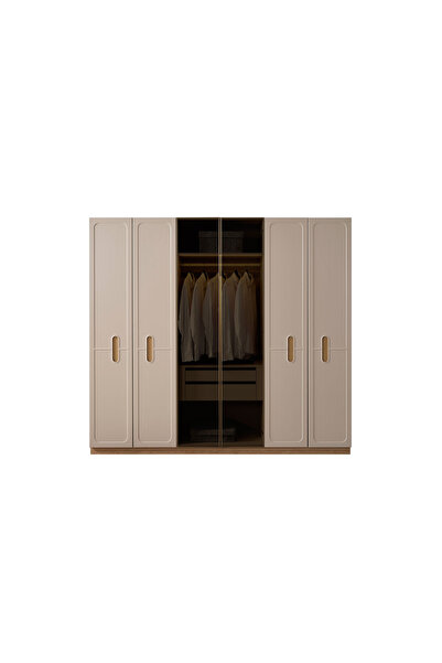 CaddeYıldız Lauren 6 Kapılı Gardrop