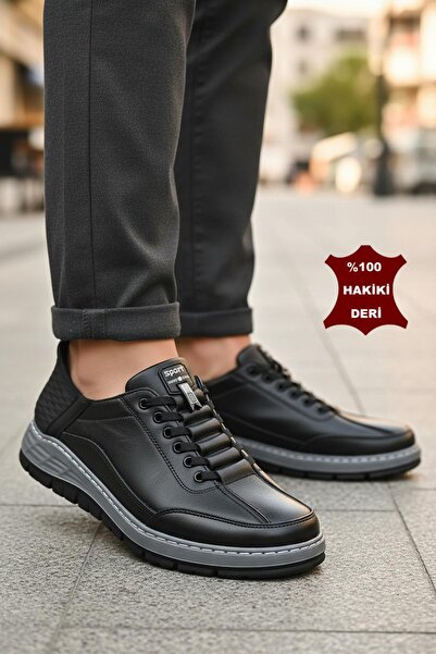 ISPARTALILAR 5809 Full Orthopedic Sole 100% Genuine Leather Rubber Laced Men'...