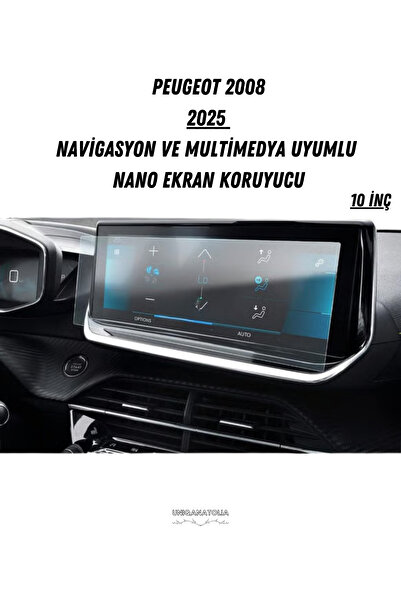 UniqAnatolia Peugeot 2008 Navigation and Multimedia Compatible 2025 Nano Scre...
