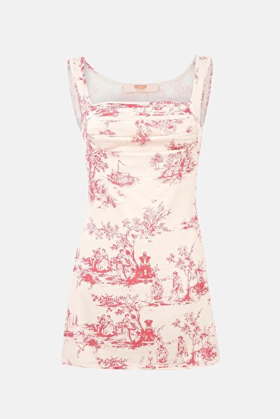 Hiccup Rochie mini fără mâneci cu imprimeu