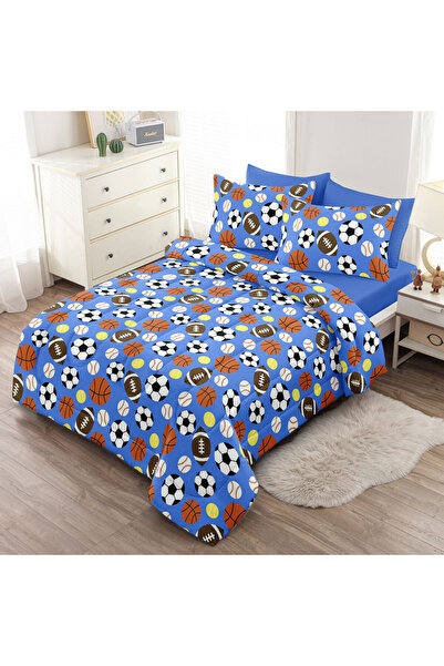 Orange Bed & Bath Kids Full | 6-Piece Single Duvet Set