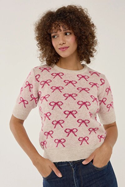 Hiccup Pulover cu mânecă scurtă și model cu funde