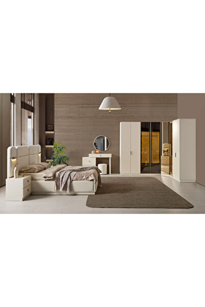 CaddeYıldız Sofya Bazalı Yatak Odası - Köşe Dolaplı