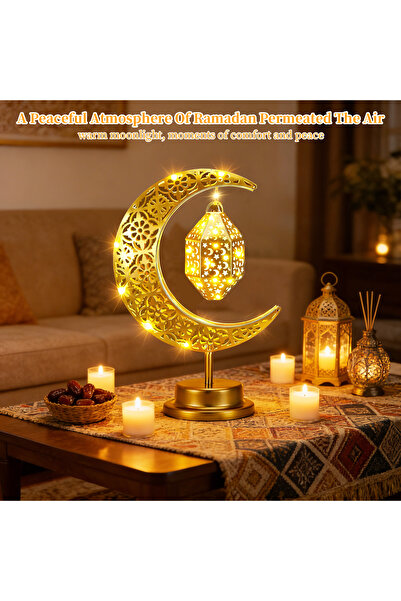 Yoawllty Ramadan Lights, Battery Operated Table Lamp, Perfect for Ramadan Dec...